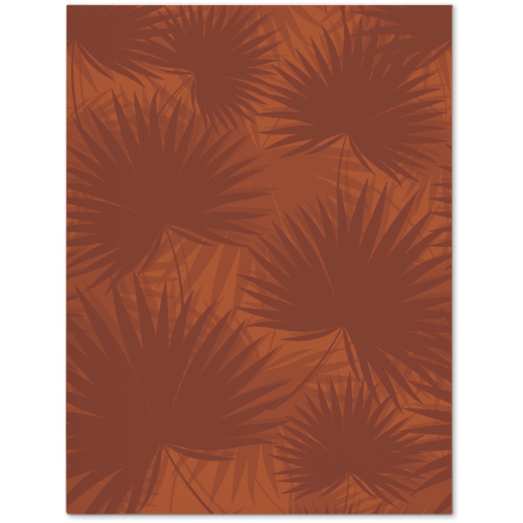 Sabal Palm Toss - Rust Journal, Orange, Orange