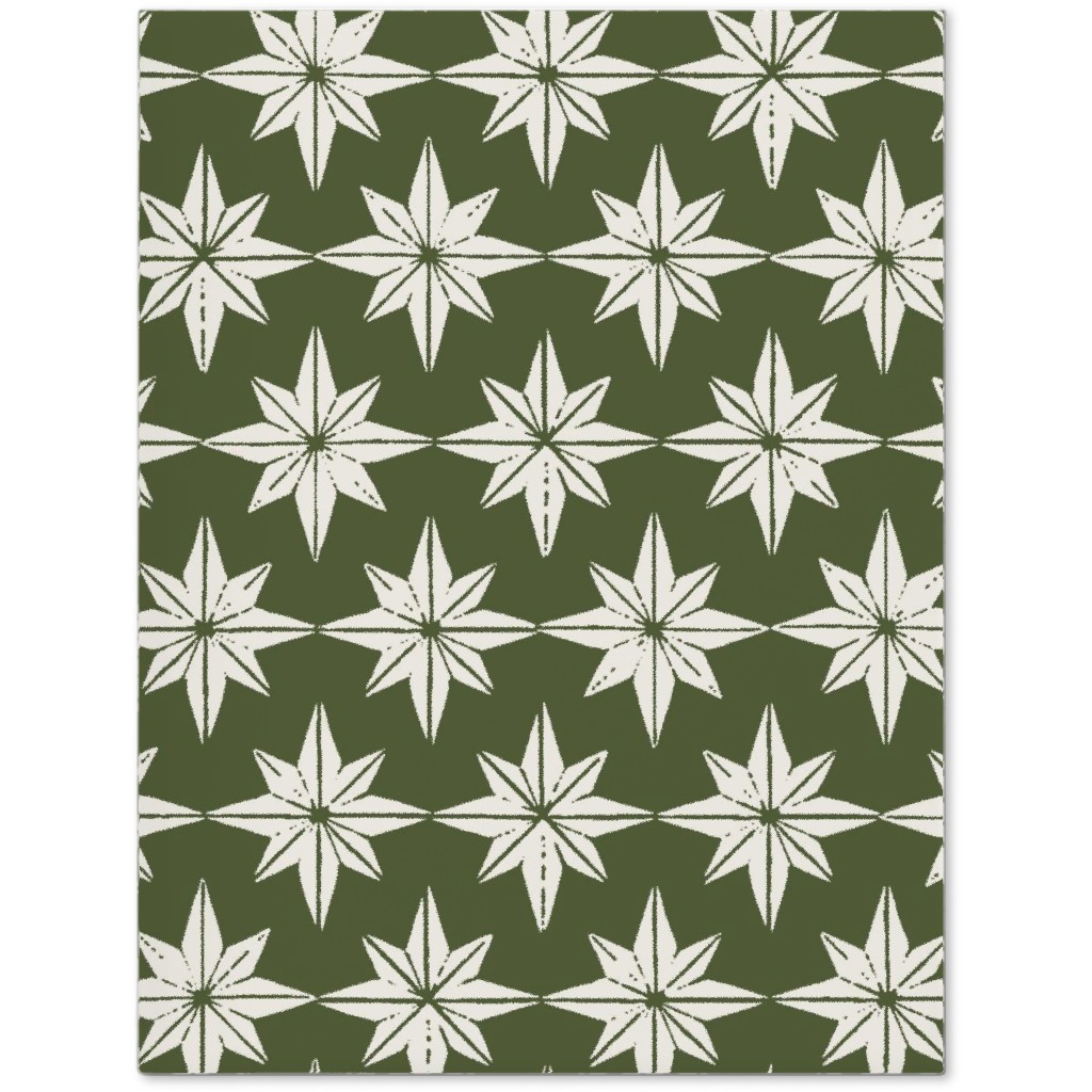 Christmas Star Tiles Journal, Green, Forest
