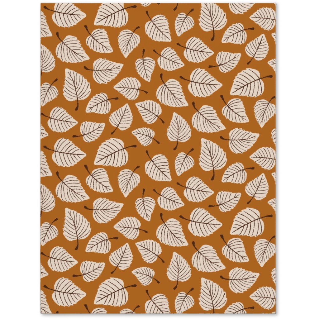 Falling Leaves - Terracotta Journal, Orange, Orange