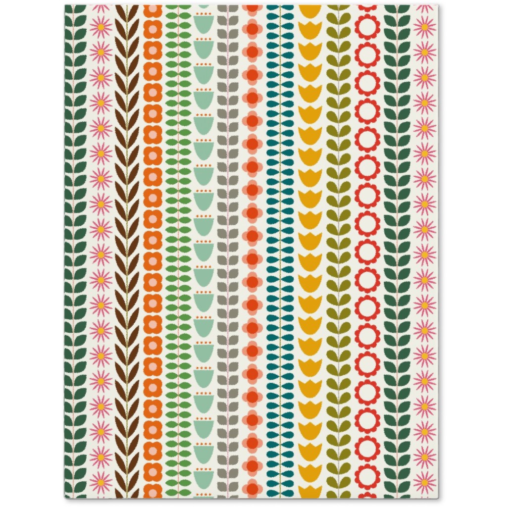 Scandinavian Folk Stripe - Multi Journal, Multicolor