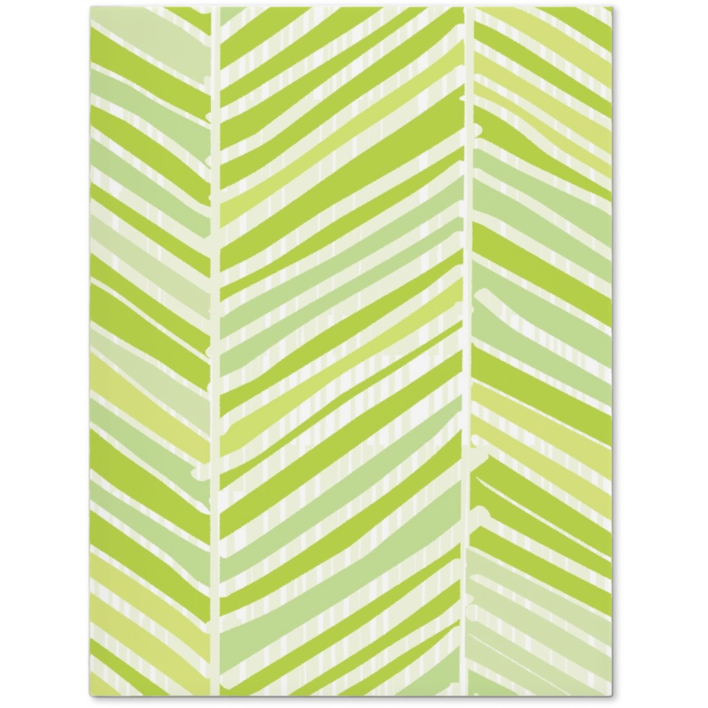 Herringbone Hues of Green Journal, Green, Classic Green