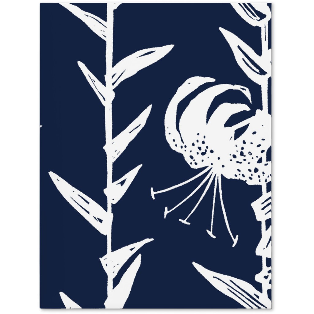 Lily Stripe - Blue Journal, Blue