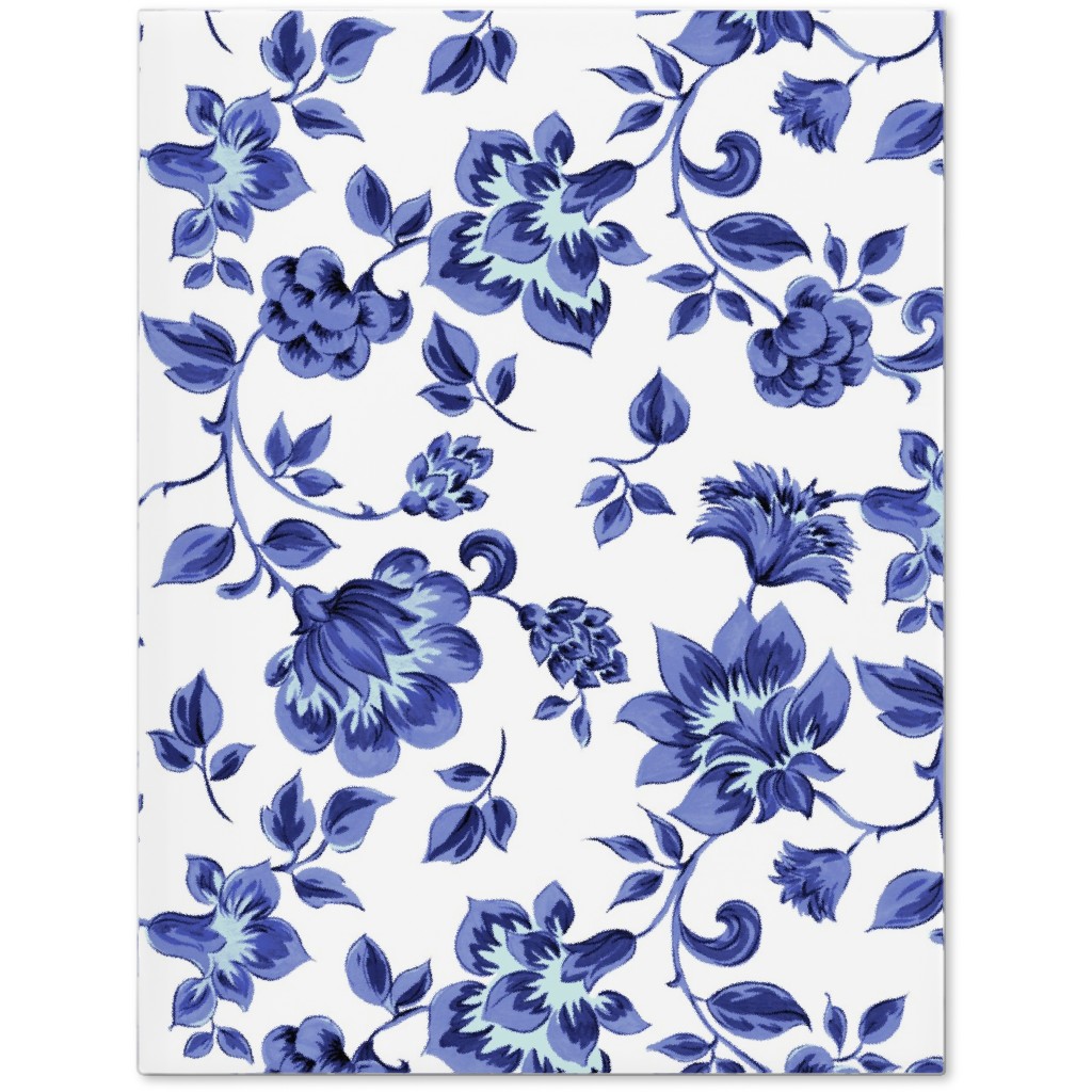 Fleurs De Provence - Blue and White Journal, Blue