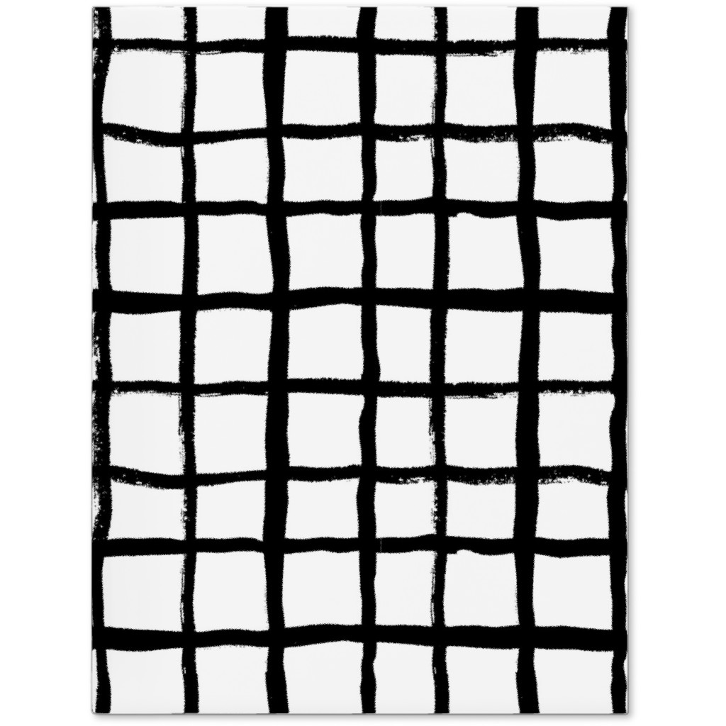 Simple Grid - Classic - Black and White Journal, Black