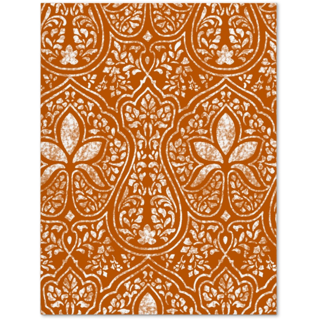 Rajkumari Batik - Spice and White Journal, Orange