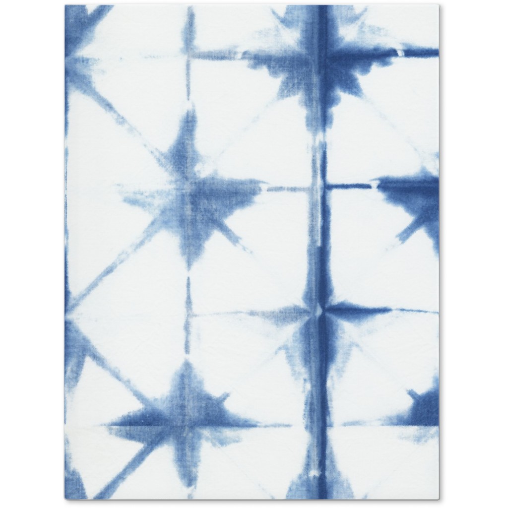 Shibori Diamond - Blue on White Journal, Blue