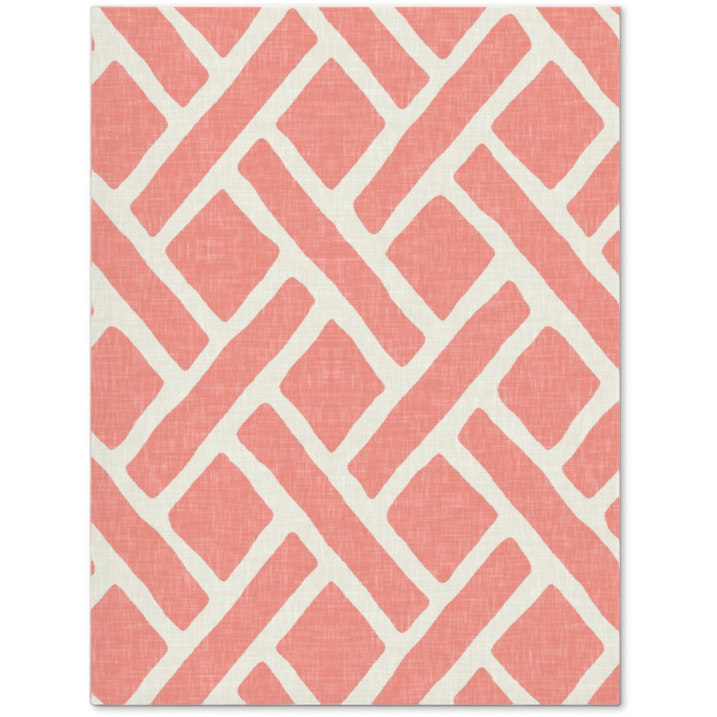 Lattice - Light Coral Journal, Pink