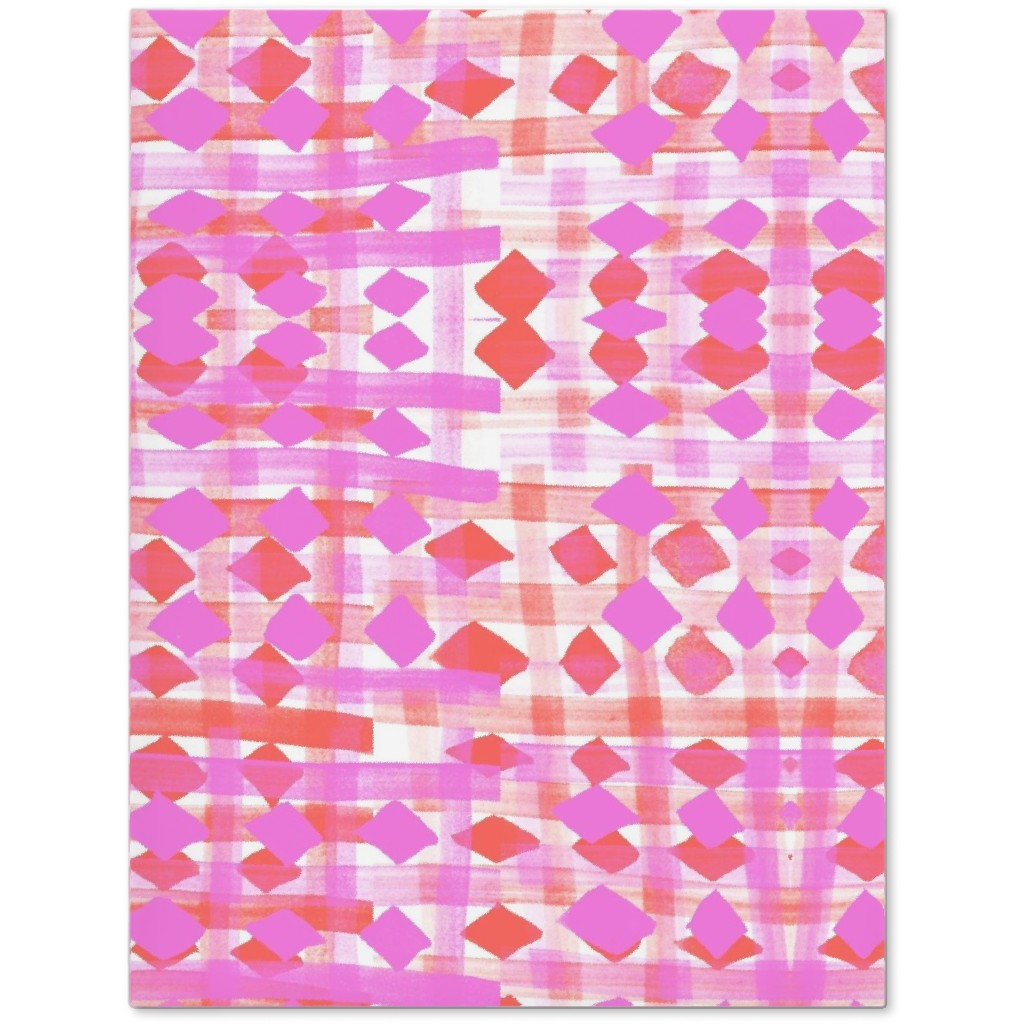 Brush Stripes Geometric - Pink Journal, Pink