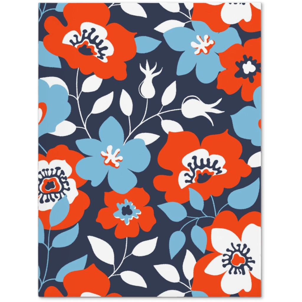 Wild Roses - Multi Journal, Blue