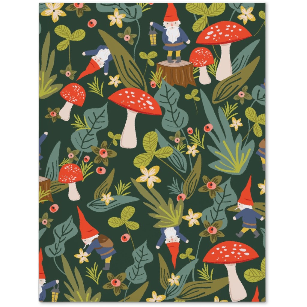 Woodland Gnomes - Green Journal, Green