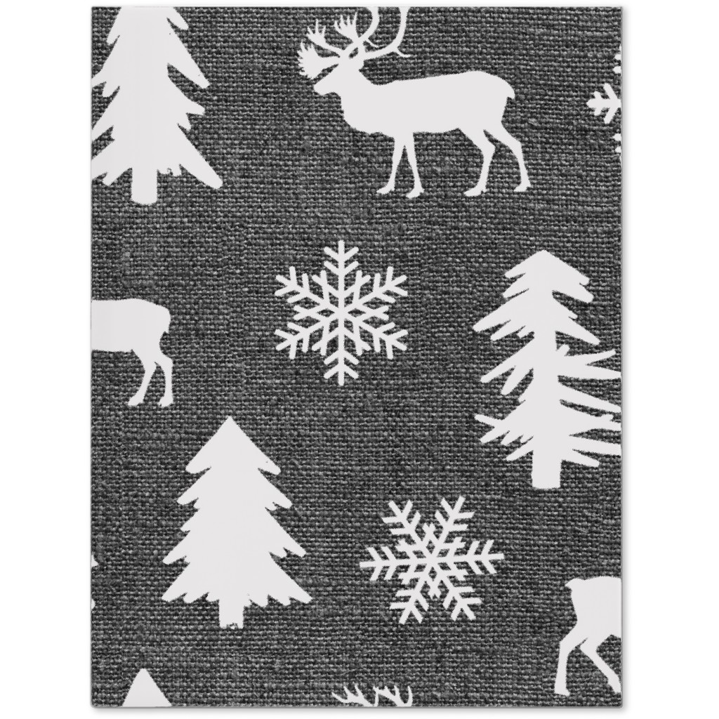 Winter Forest on Canvas Journal, Gray