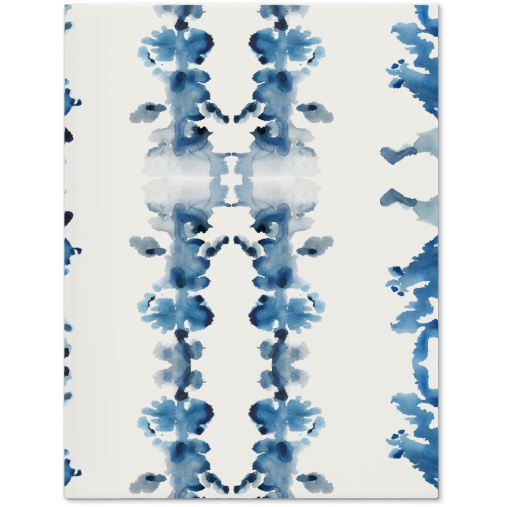 Small Rorschach Stripe - Indigo Blues Journal, Blue