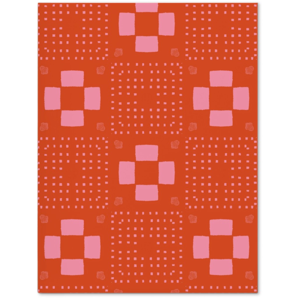 Phlox Garden - Red and Pink Journal, Red, Red