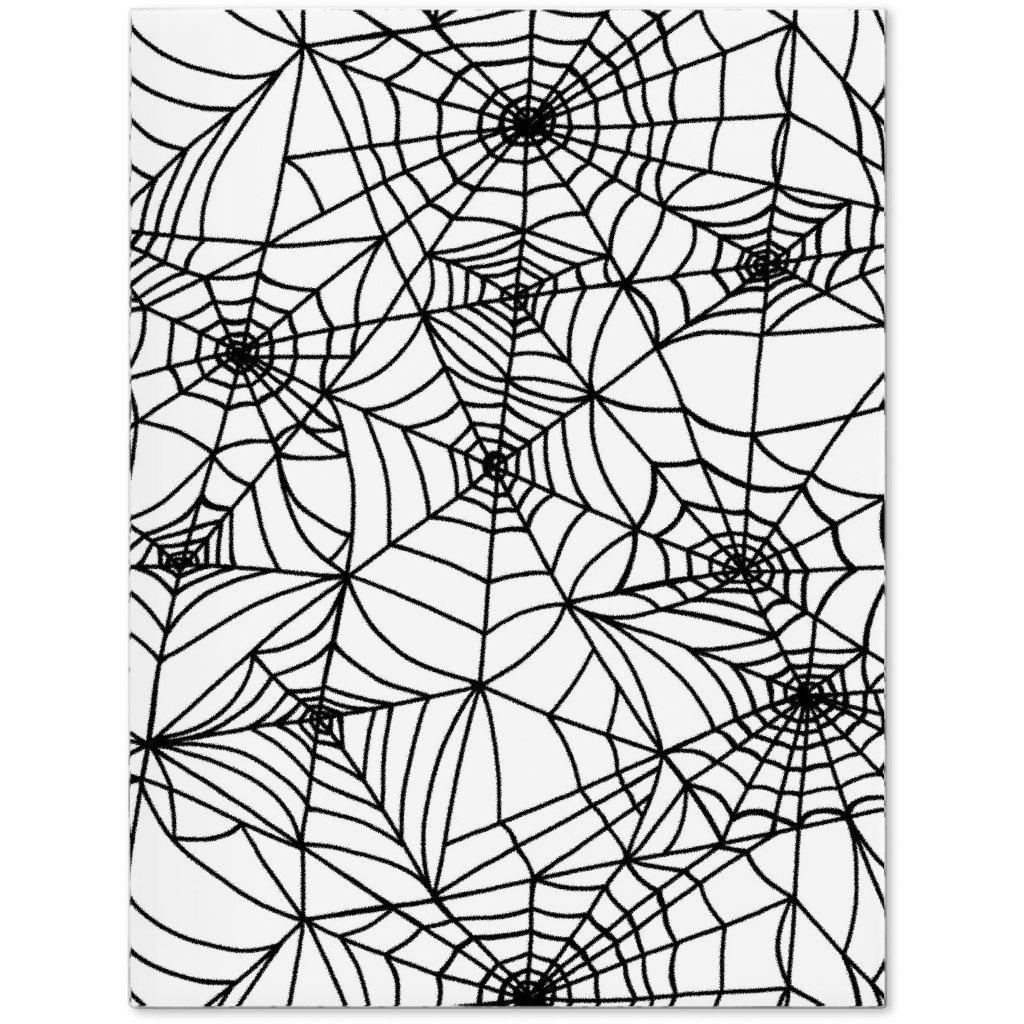 Spooky Spider Web Journal, White, White