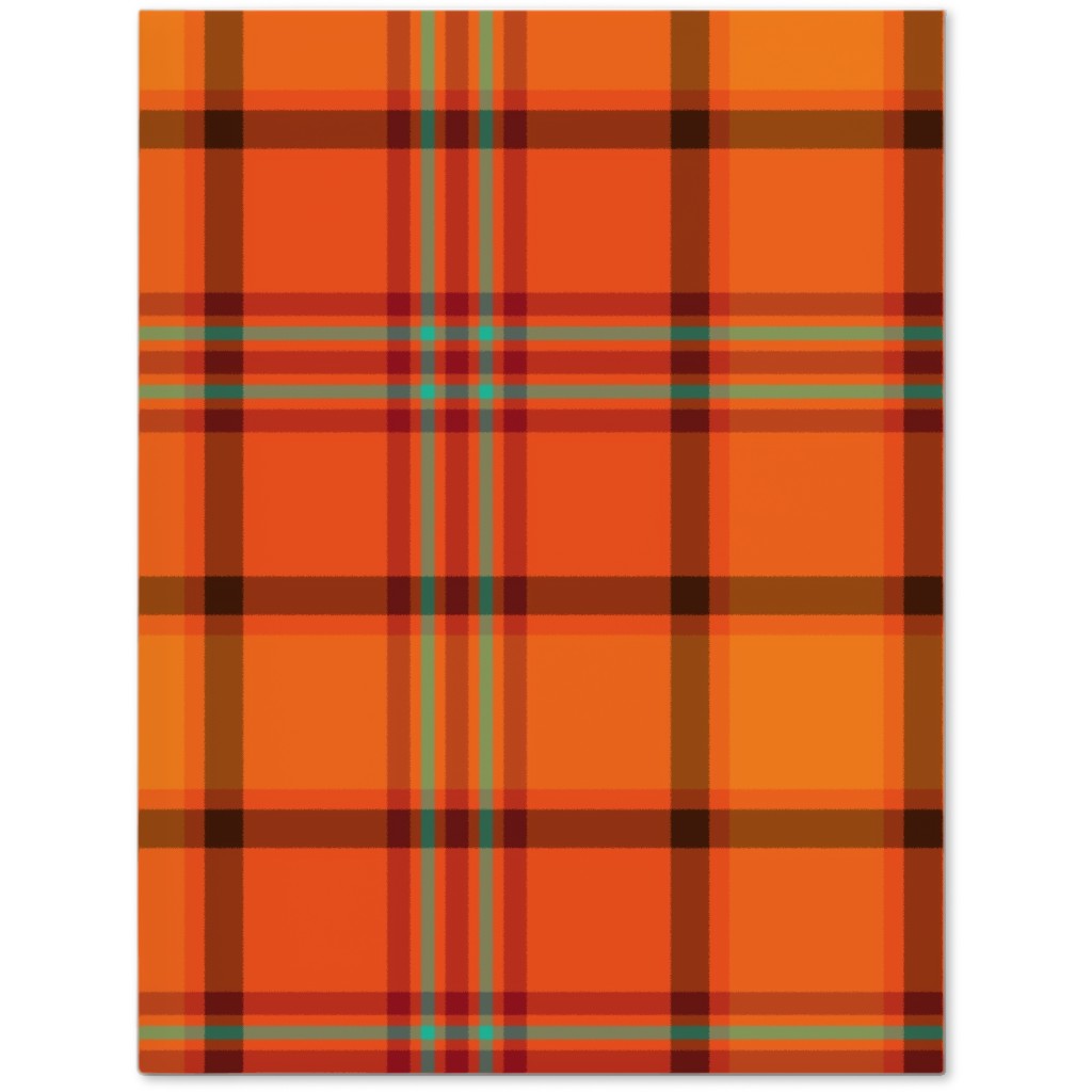 Black And Orange Plaid Journal | Shutterfly