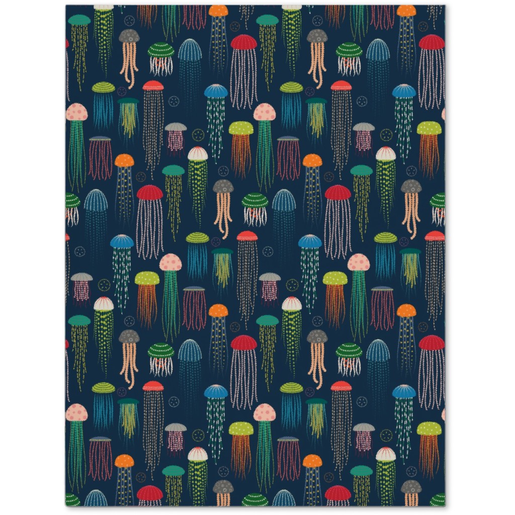 Just Jellies - Rainbow on Navy Journal, Multicolor