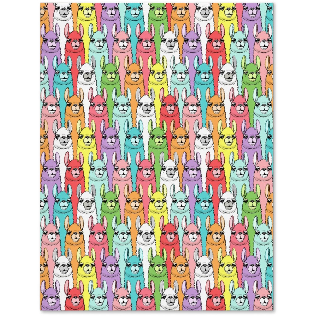 Rainbow Llamas - Multi Journal, Multicolor