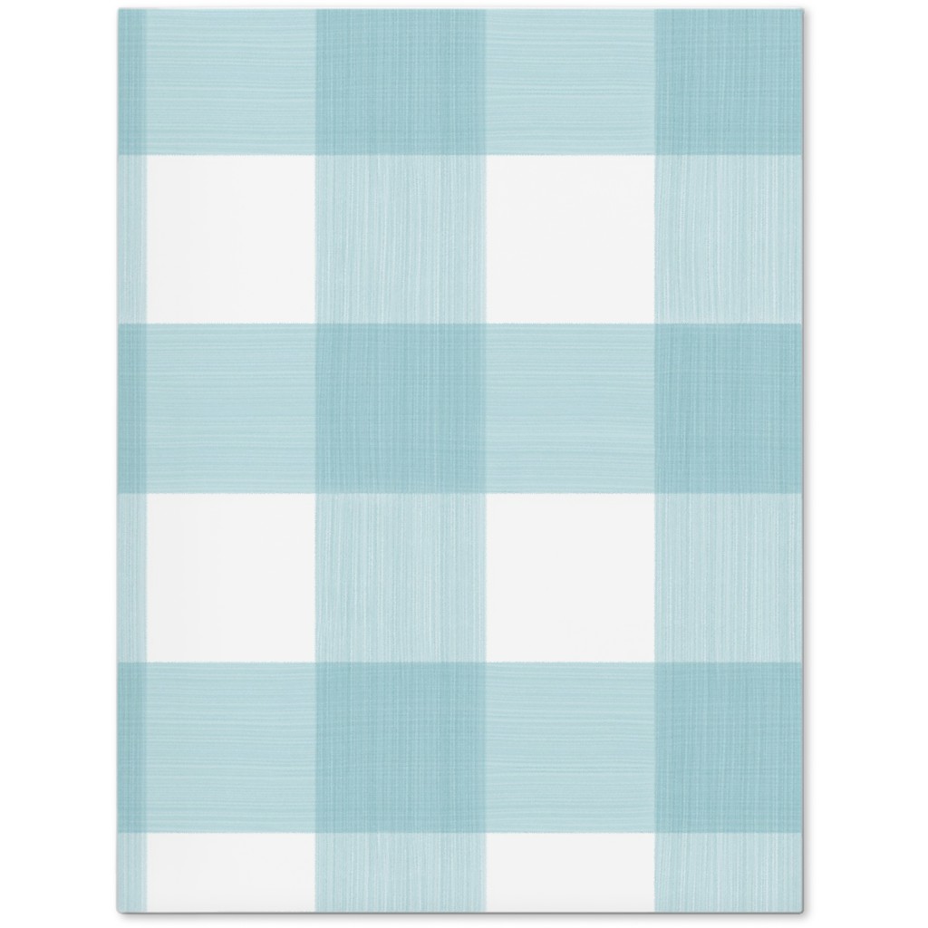 Cross Hatch Plaid Journal, Blue, Oasis