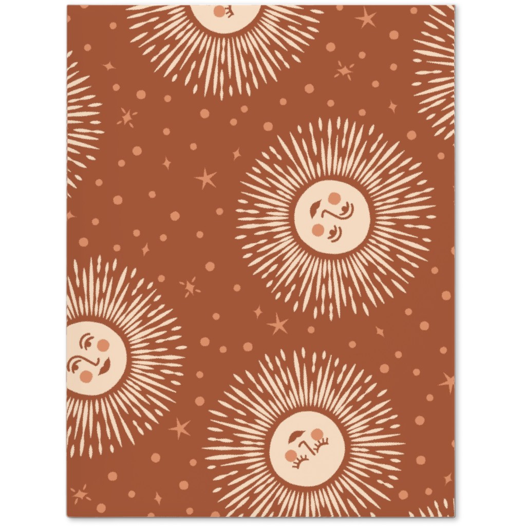 Golden Sun - Multidirectional - Rust Brown Journal, Orange