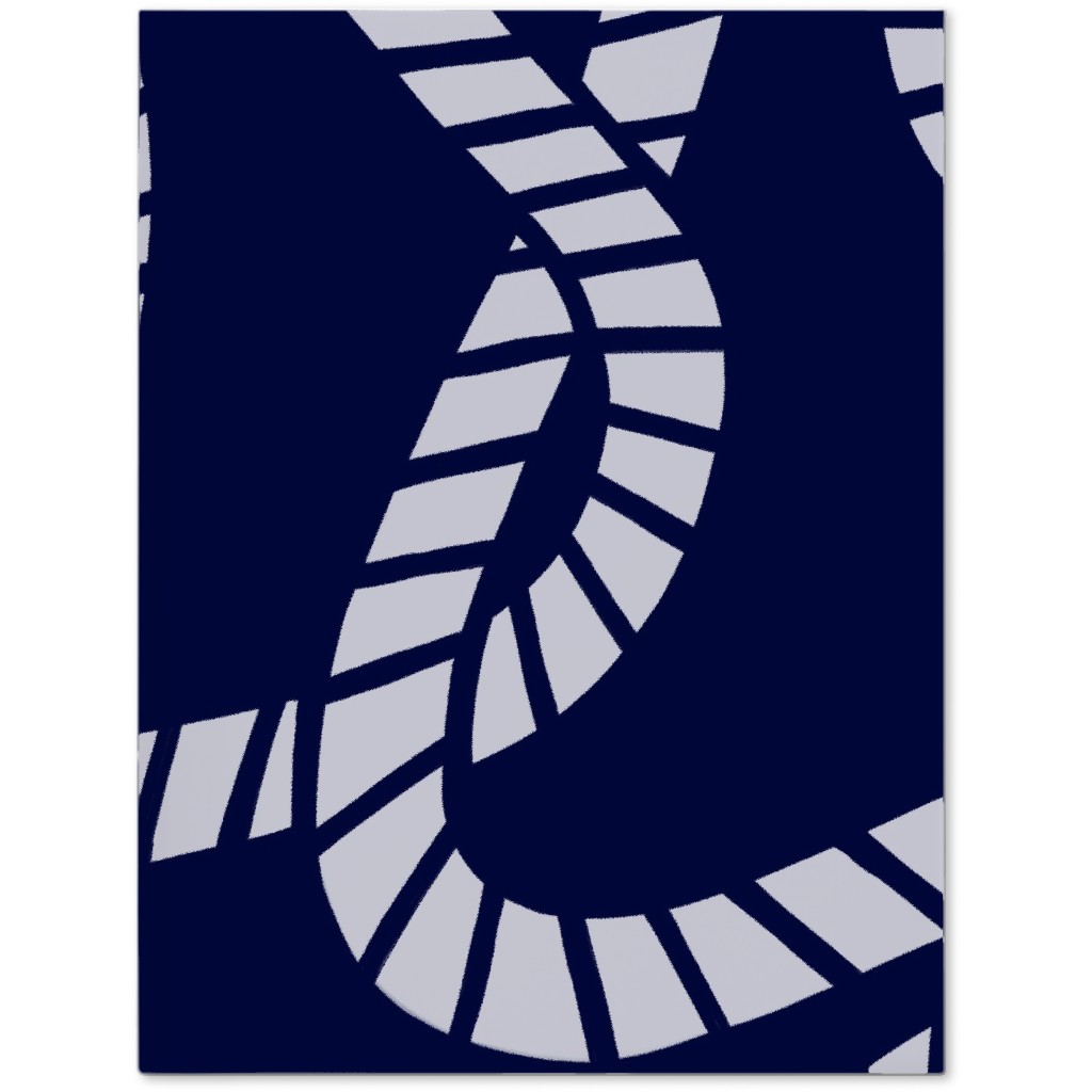 Nautical Rope on Navy Journal, Blue, True Blue
