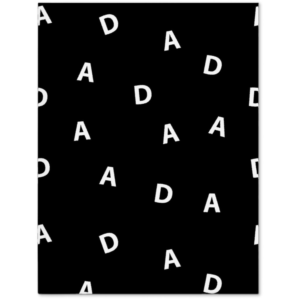 Sweet Dad Typography - Black and White Journal, Black