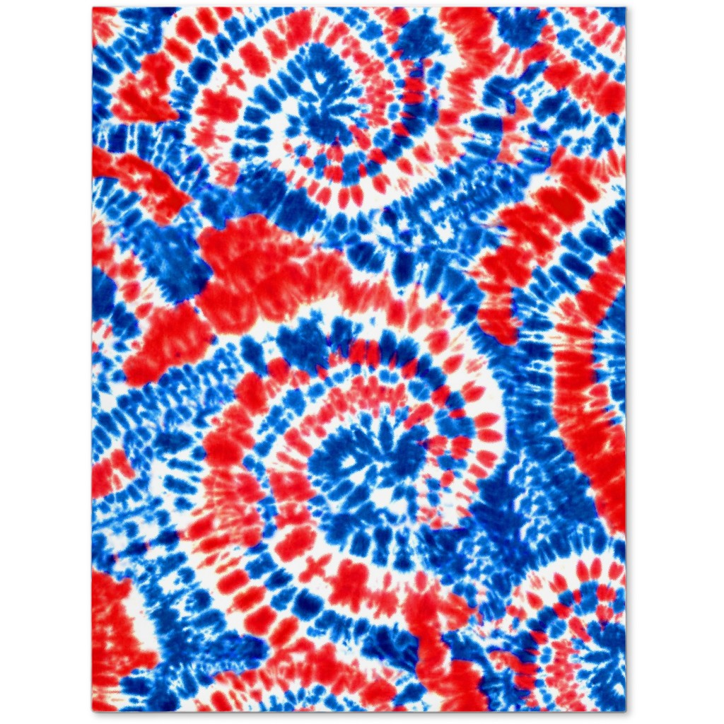 Tie Dye - Red White and Blue Journal, Multicolor