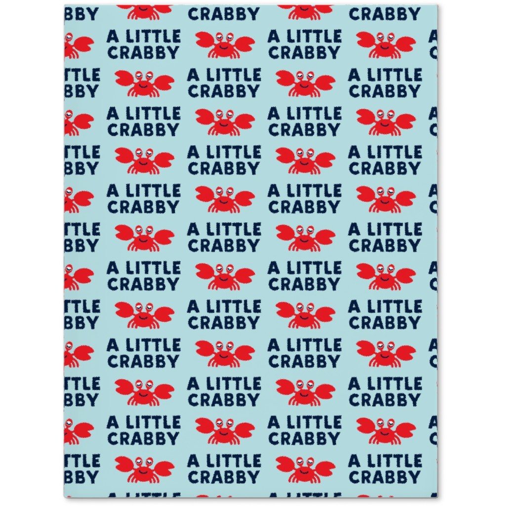 a Little Crabby - Nautical Journal, Blue, Oasis