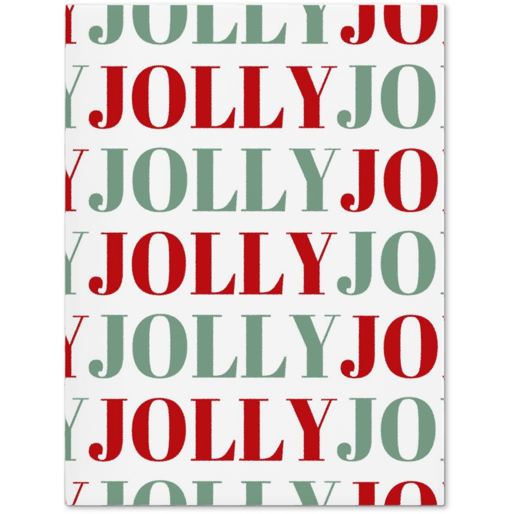 Jolly Print - Red and Green Journal, Red