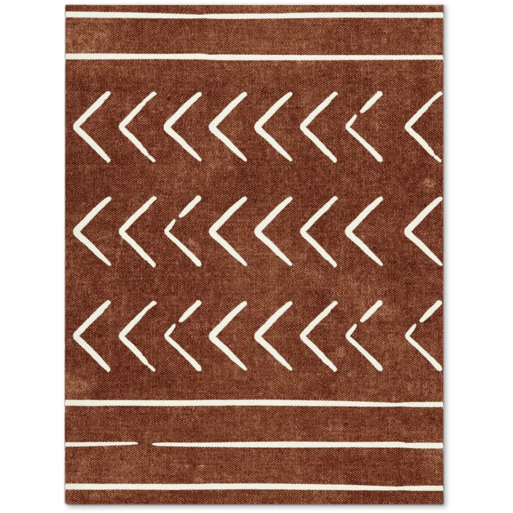 Arrow Stripes Mud Cloth Modern Journal, Brown