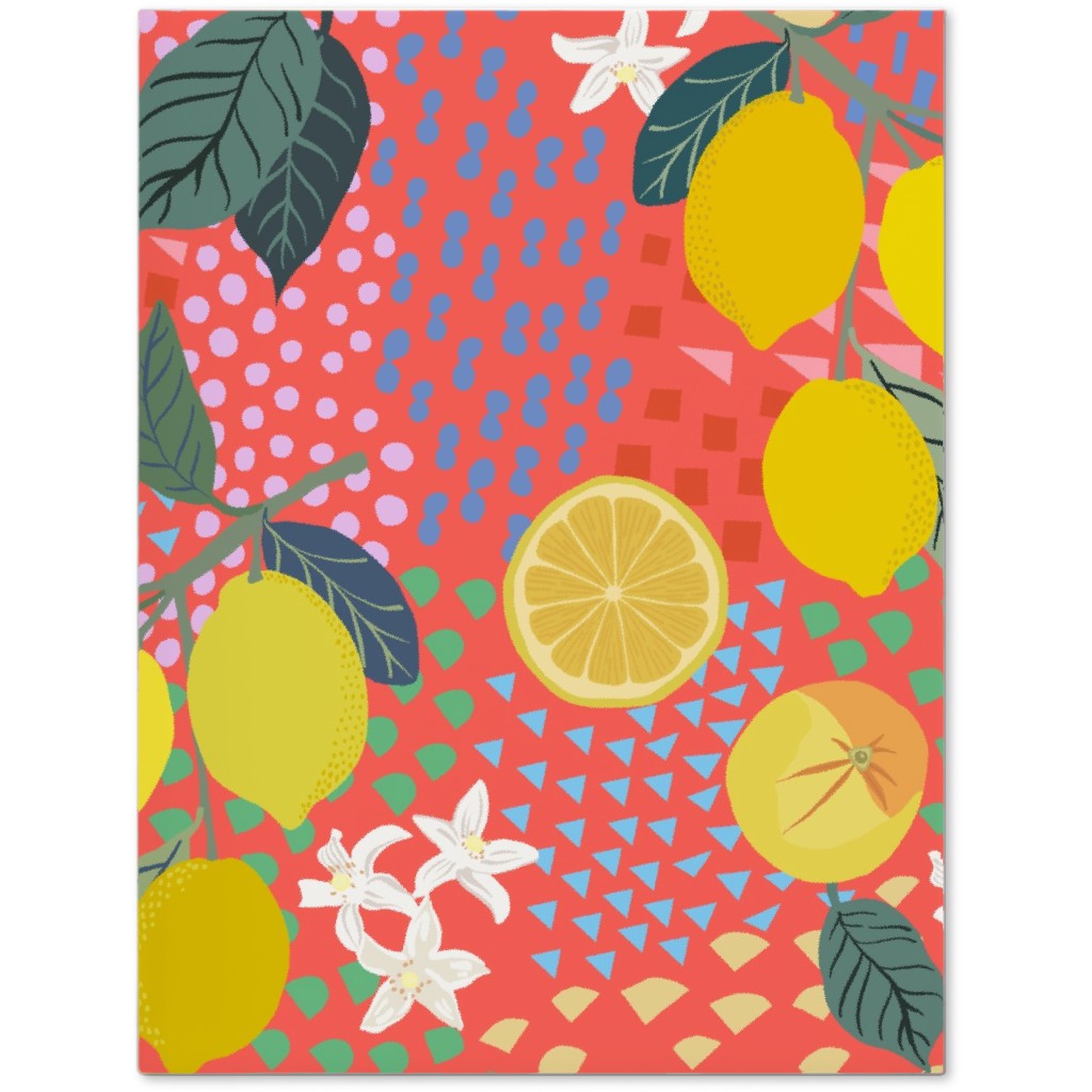 Lemon Flower and Pop - Pink Journal, Pink