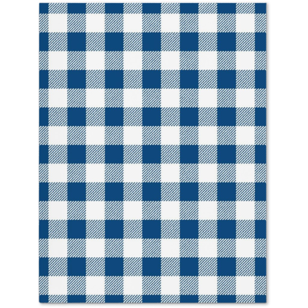 Classic Gingham - Blue Journal, Blue, True Blue