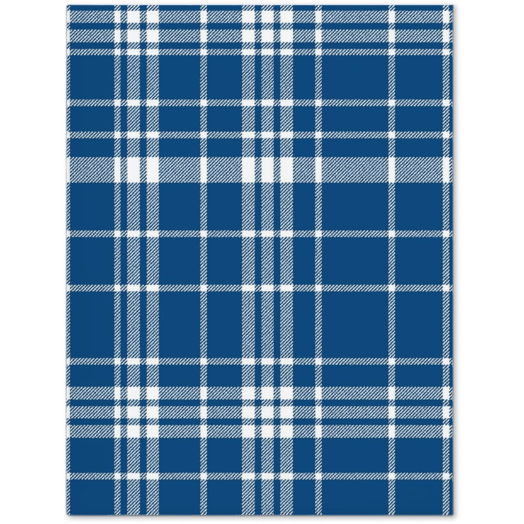 Tartan Check Journal, Blue, Royal