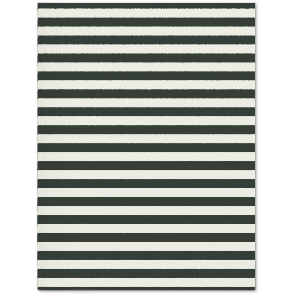 Stripe - Black and Cream Journal, Black, Black