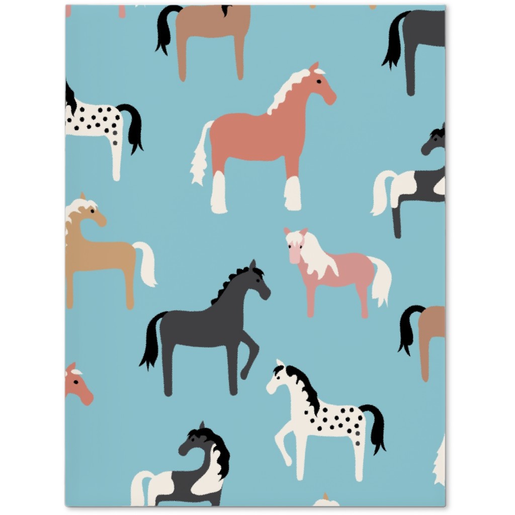 Horse Party Journal, Blue