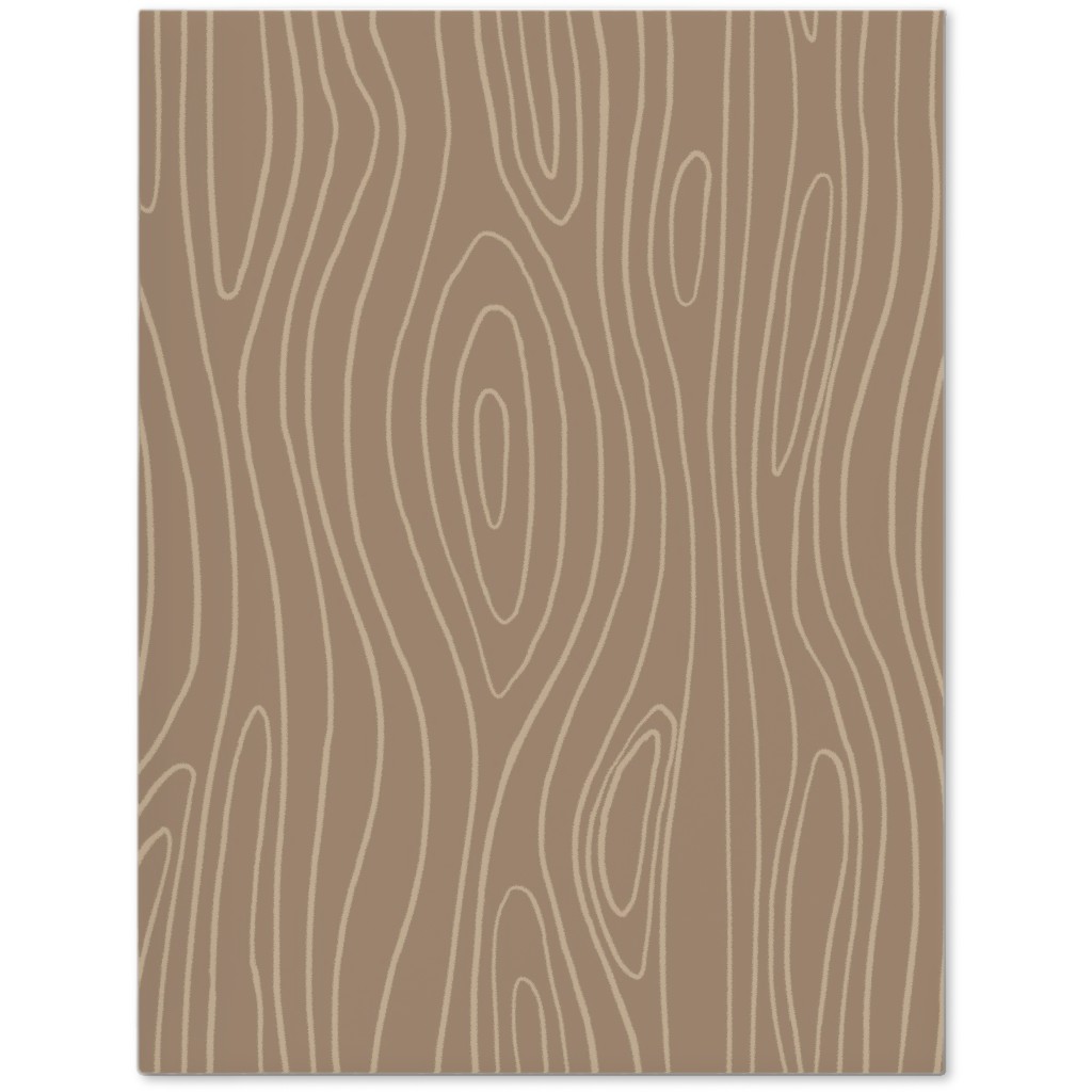 Wood Grain Journal, Brown, Cafe