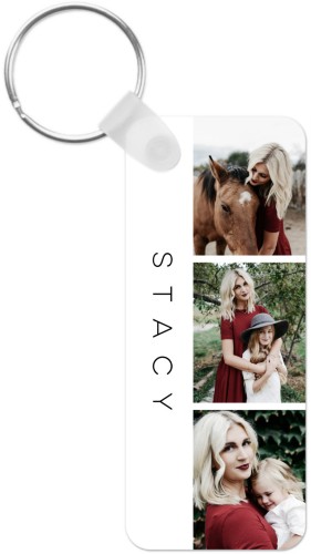 Gallery of Three Banner Portrait Key Ring, Rect, Multicolor, multi