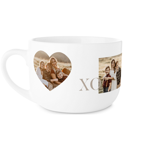 Xoxo Hearts Latte Mug, White,  , 25oz, White