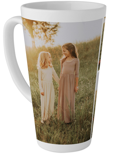 Gallery of Four Grid Tall Latte Mug, 17oz, Multicolor, multi