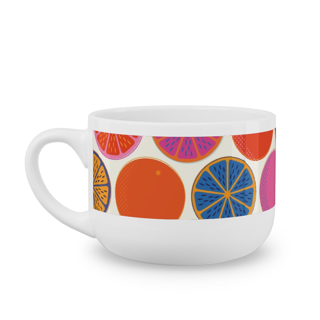 Orange Pop - Multi Latte Mug, White, , 25oz, Multicolor