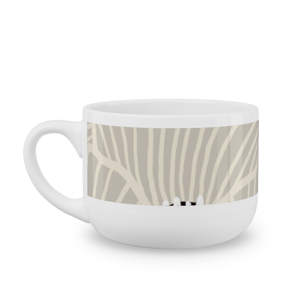 San Diego - Neutral Latte Mug, White, , 25oz, Beige, Pearl