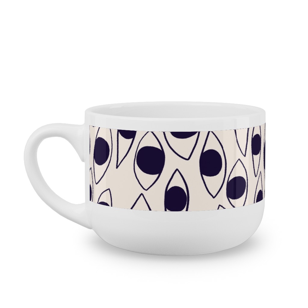 Eye White - Light Latte Mug, White,  , 25oz, White