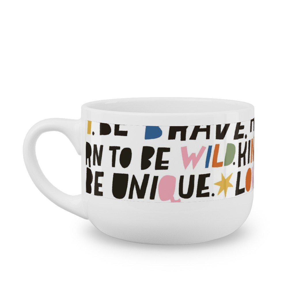 Sweet Words - Multi Latte Mug, White, , 25oz, Multicolor