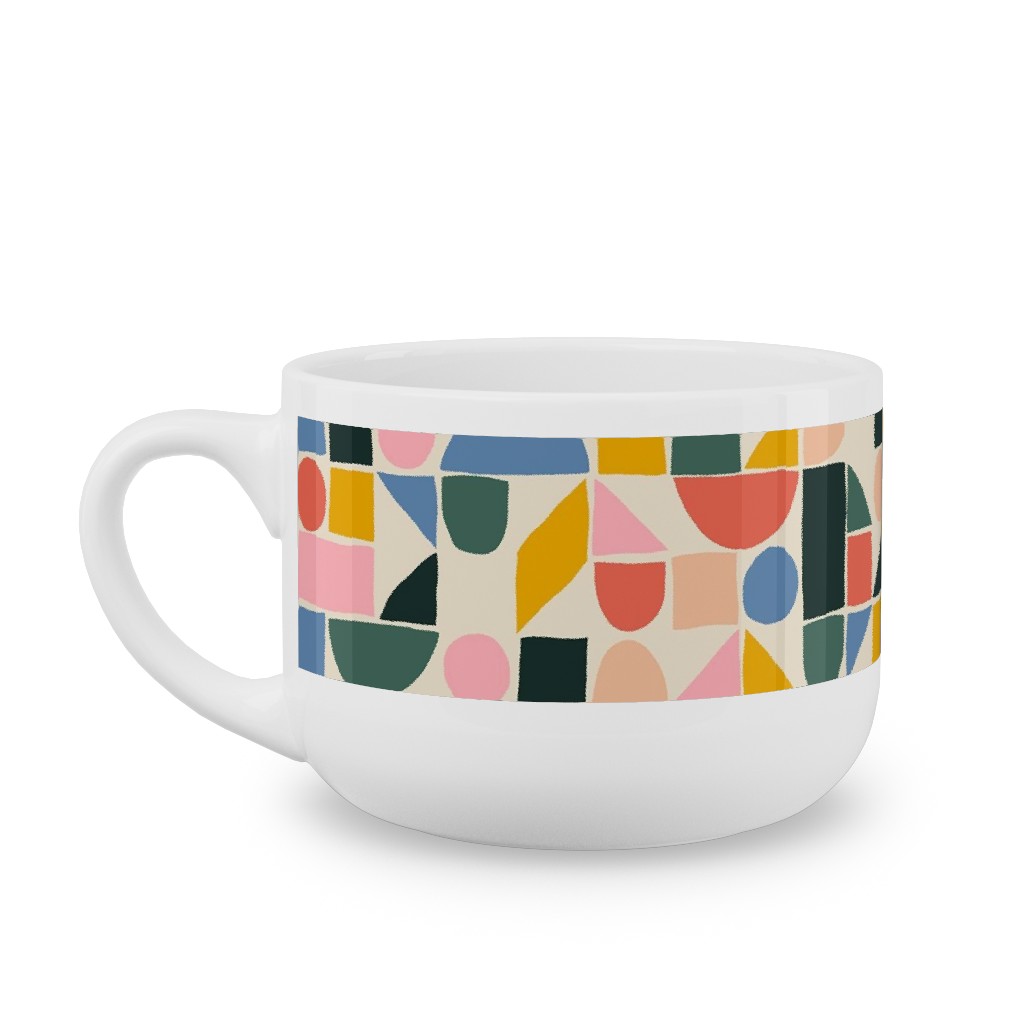 the Dog Ate My Ruler - Multi Latte Mug, White, , 25oz, Multicolor