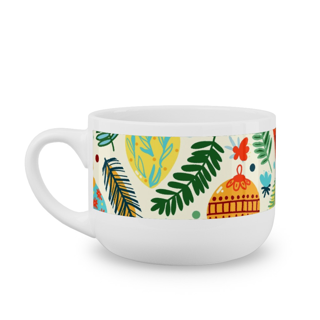 Colorful Christmas Classic - Multi Latte Mug, White, , 25oz, Multicolor