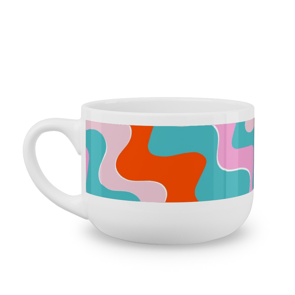 Candy Melt - Multi Latte Mug, White,  , 25oz, Multicolor