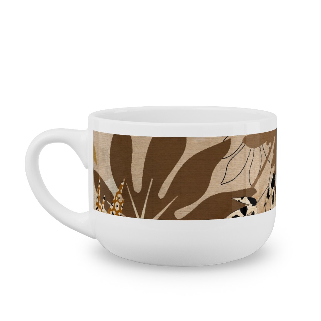 Safari Camouflage - Earthy Latte Mug, White, , 25oz, Brown, Brown