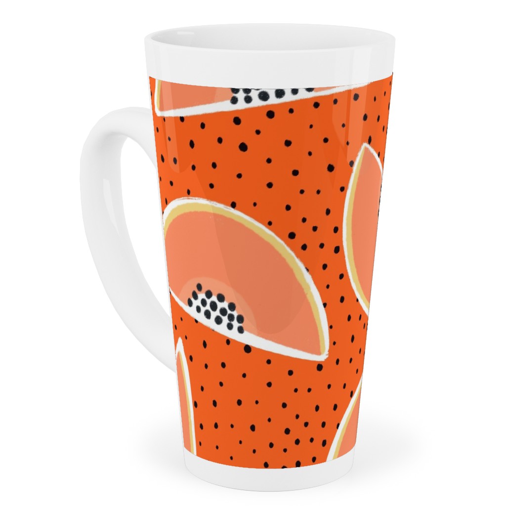 Cantaloupe - Orange Tall Latte Mug, 17oz, Orange