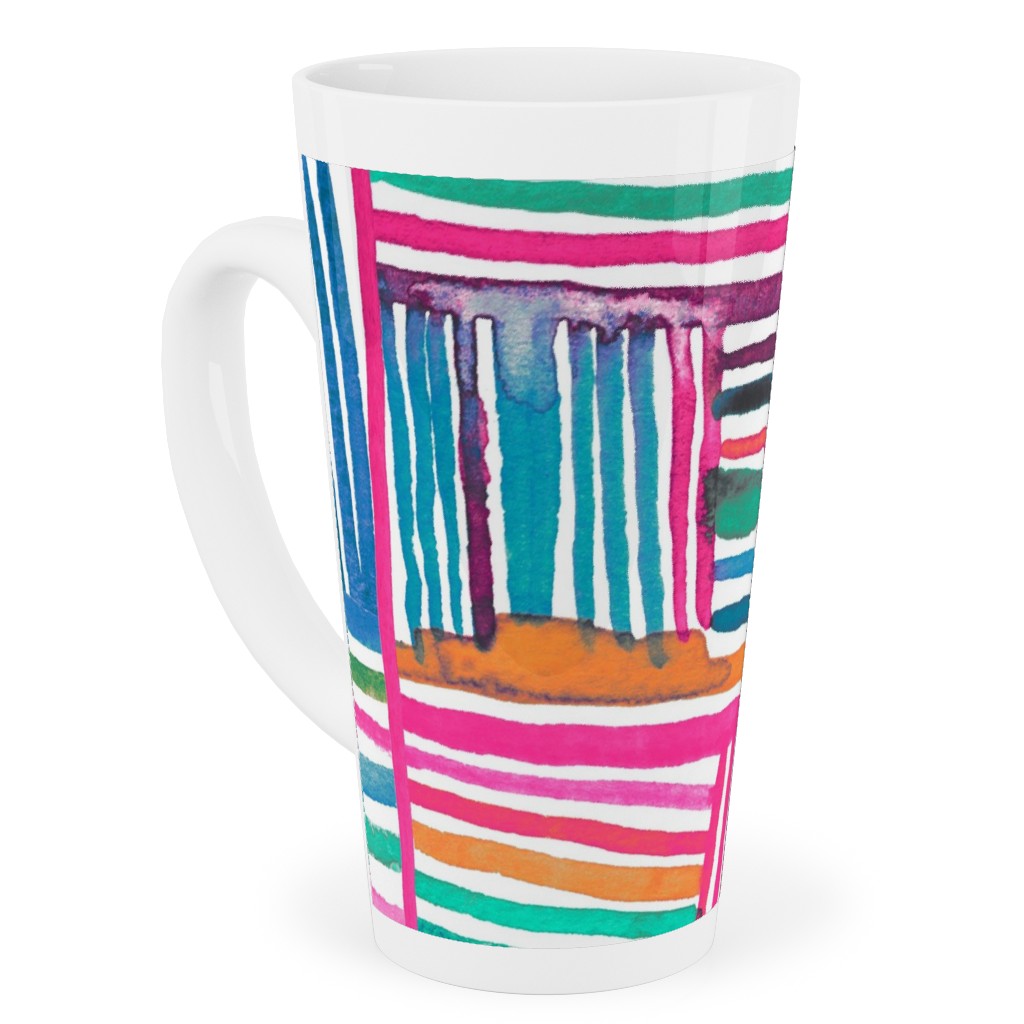 Linear Meditation Tall Latte Mug, 17oz, Multicolor