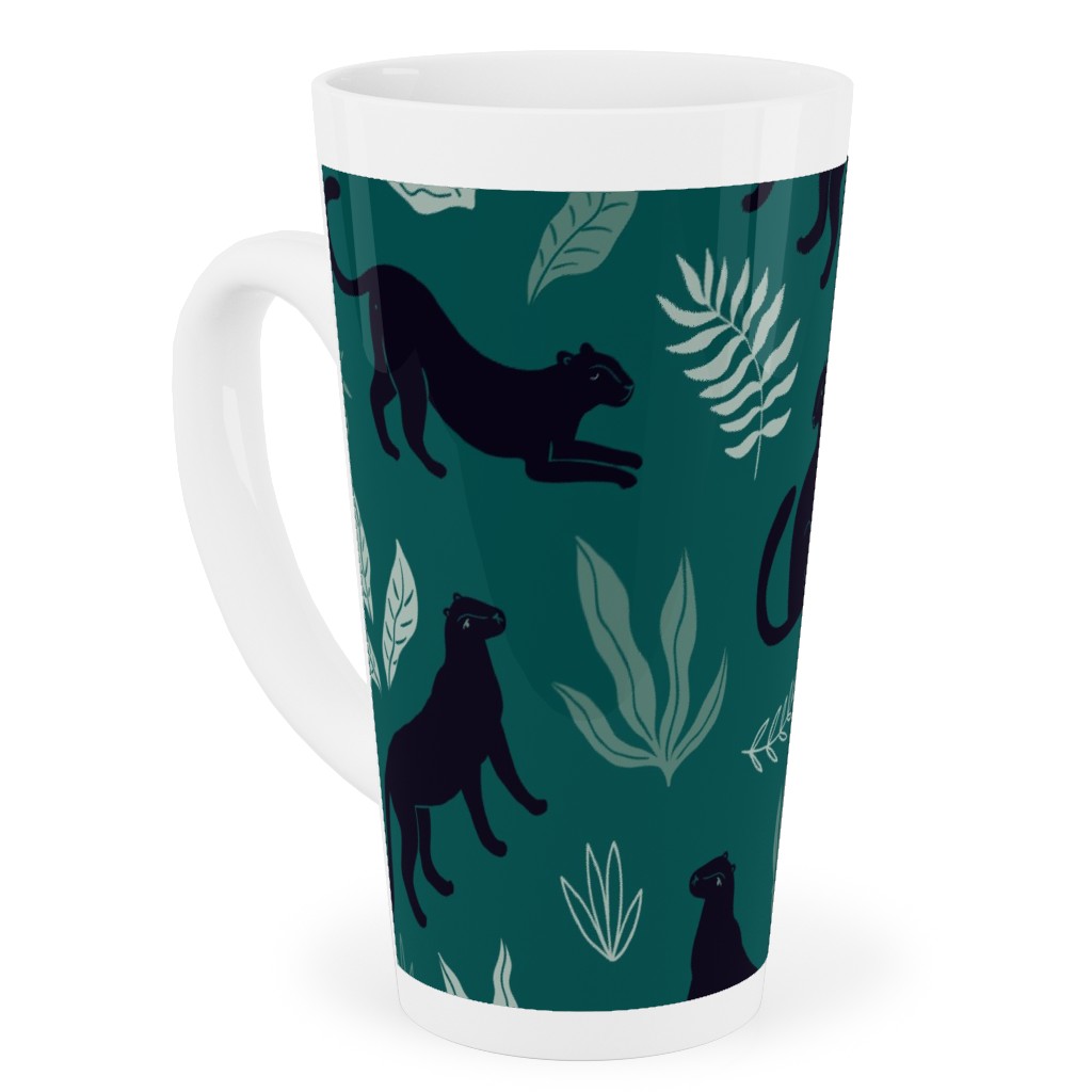 Black Panthers - Emerald Tall Latte Mug, 17oz, Green