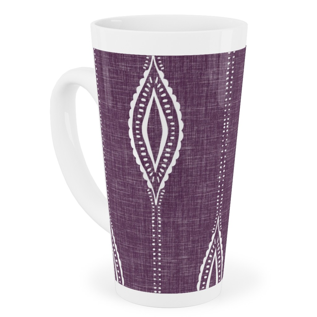 Diamant - Eggplant Tall Latte Mug, 17oz, Purple